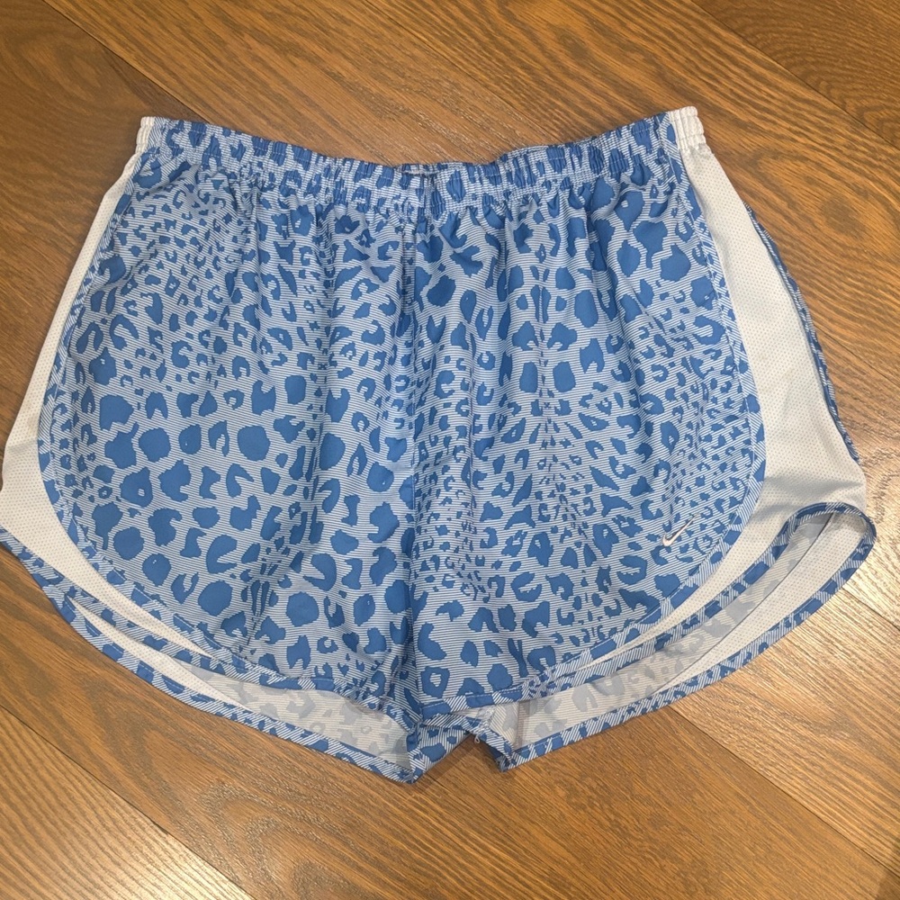 Nike Blue Animal Print Women's XL Athletic Shorts